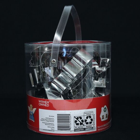 Holiday Time 18 piece Christmas Cookie Cutter Set Metal Angel, Reindeer Star NEW - Picture 3 of 6